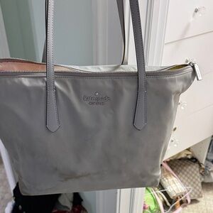 Kate Spade Light Gray Tote Bag